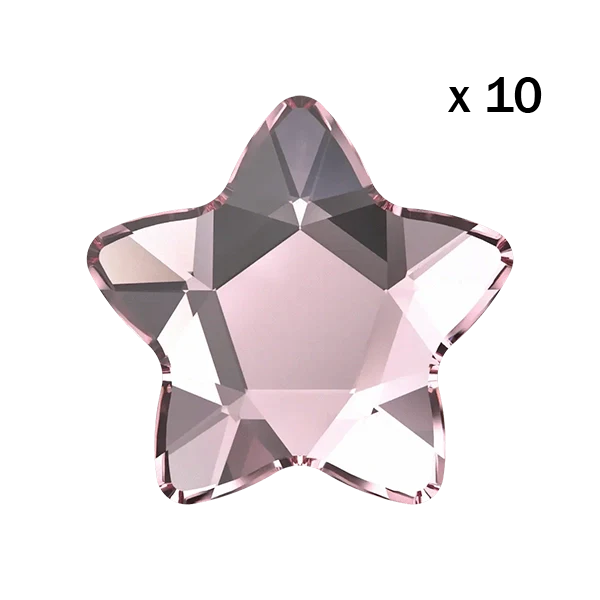 Strass dentaire Swarovski Etoile Light Rose (10 pièces) — tooth gem
