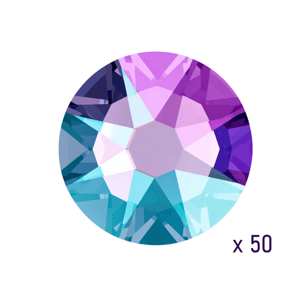 Strass dentaire Swarovski Tanzanite Shimmer (50 pièces)