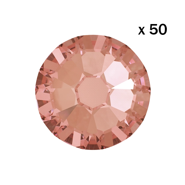 Strass dentaire Swarovski 2058 Blush Rose (50 pièces)