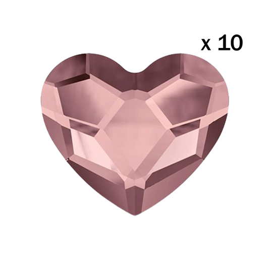 Heart_Pink strass dentaire coeur swarovski