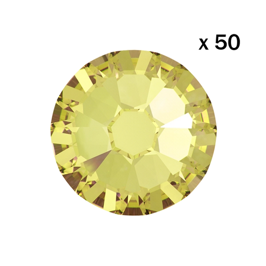 Strass dentaire Swarovski 2058 Jonquil (50 pièces)