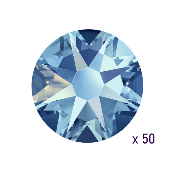 Strass dentaire Swarovski Light Sapphire Shimmer (50 pièces)