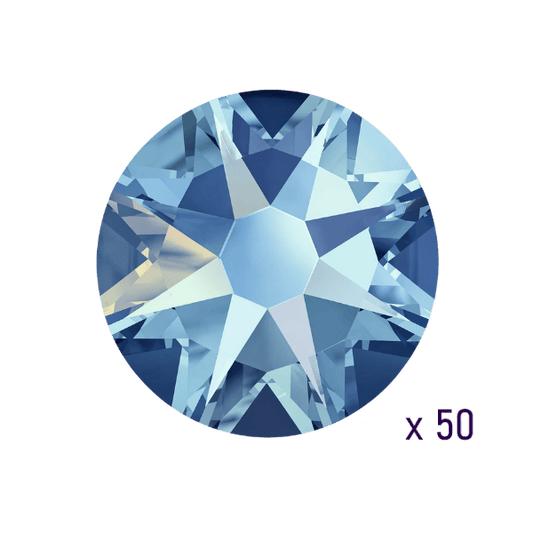 Strass dentaire Swarovski Light Sapphire Shimmer (50 pièces)
