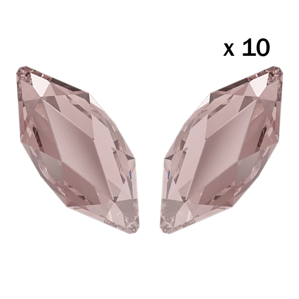 Strass dentaire Swarovski 2201 Marquise 4x1.8mm Vintage Rose (10 pièces) Strass dentaire/ Tooth gems