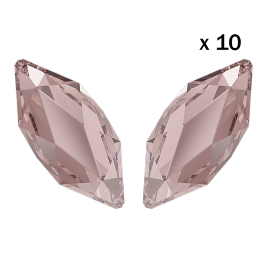 Strass dentaire Swarovski 2201 Marquise 4x1.8mm Vintage Rose (10 pièces) Strass dentaire/ Tooth gems