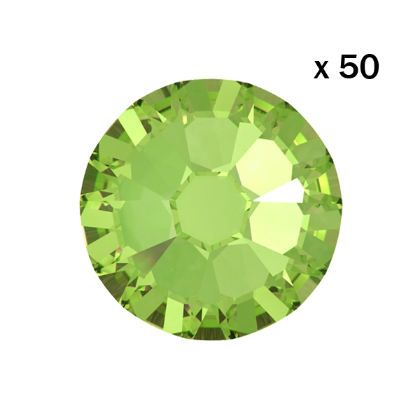 Swarovski dental rhinestones 2058 Peridot (50 pieces)