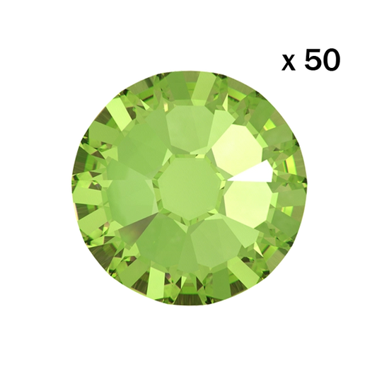 Strass dentaire Swarovski 2058 Peridot (50 pièces)