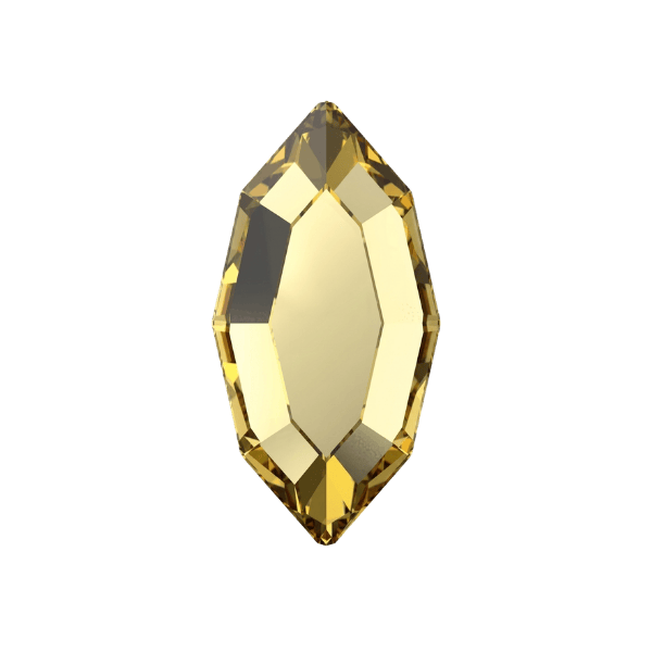 Strass dentaire Swarovski Navette ReCreated™ Dark Jonquil (10 pièces)