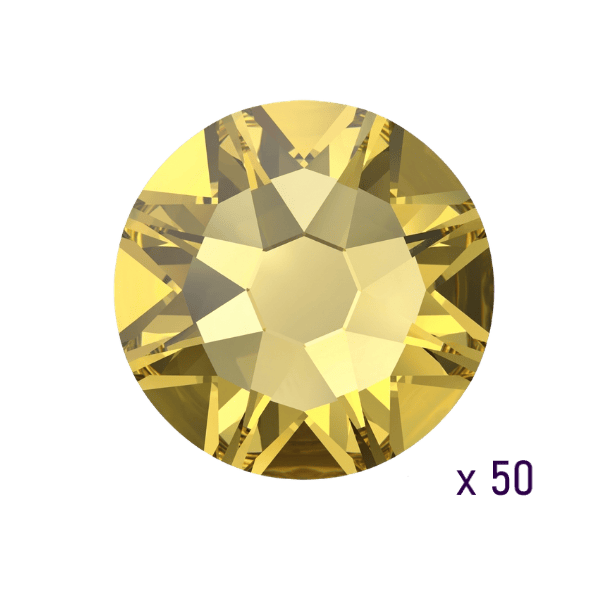 Strass dentaire Swarovski ReCreated™ Dark Jonquil (50 pièces)