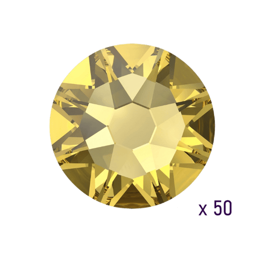 Strass dentaire Swarovski ReCreated™ Dark Jonquil (50 pièces)