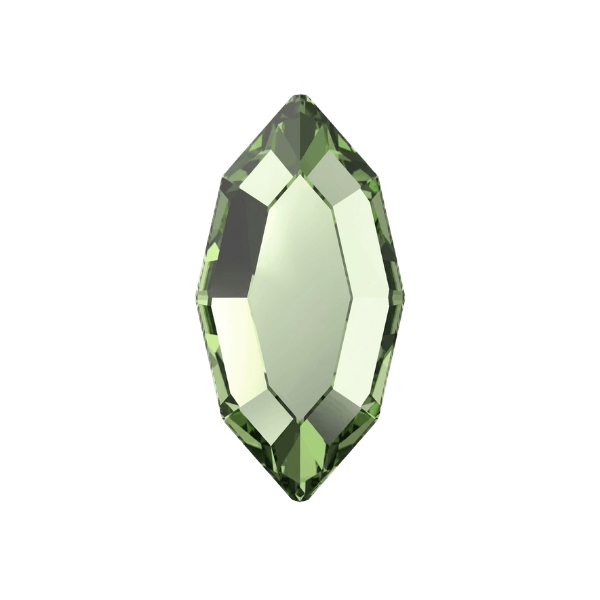 Strass dentaire Swarovski Navette ReCreated™ Peridot (10 pièces)