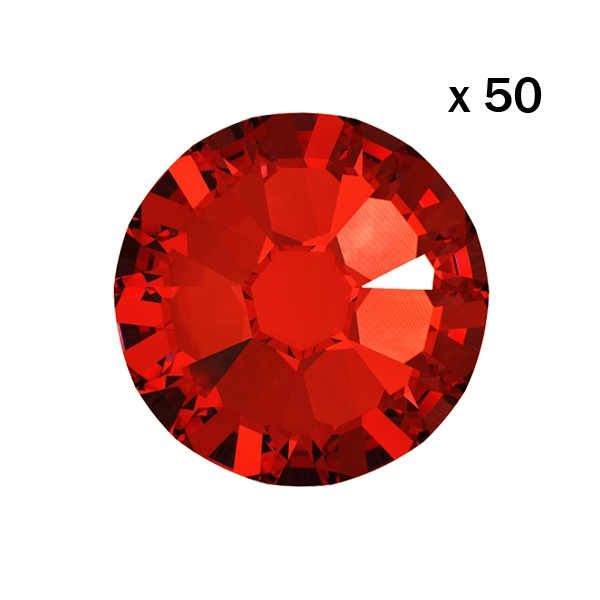 Strass dentaire Swarovski 2058 Scarlet (50 pièces)