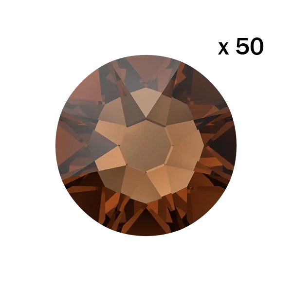 Strass dentaire Swarovski Smoked Topaz (50 pièces) — tooth gem