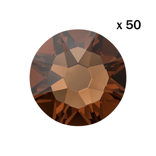 Strass dentaire Swarovski Smoked Topaz (50 pièces) — tooth gem