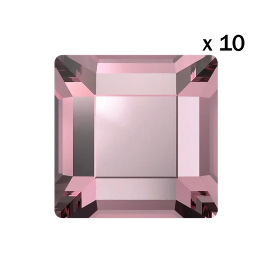 Strass dentaire Swarovski Square Light Rose (10 pièces) — tooth gem