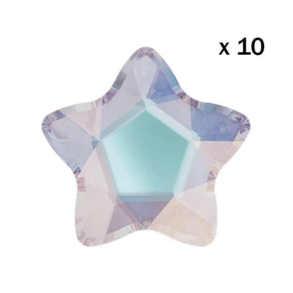Strass dentaire Swarovski Etoile Cristal Aurore Boréale (10 pièces) — tooth gem