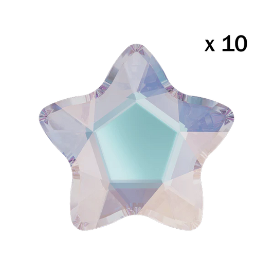 Strass dentaire Swarovski Etoile Cristal Aurore Boréale (10 pièces) — tooth gem