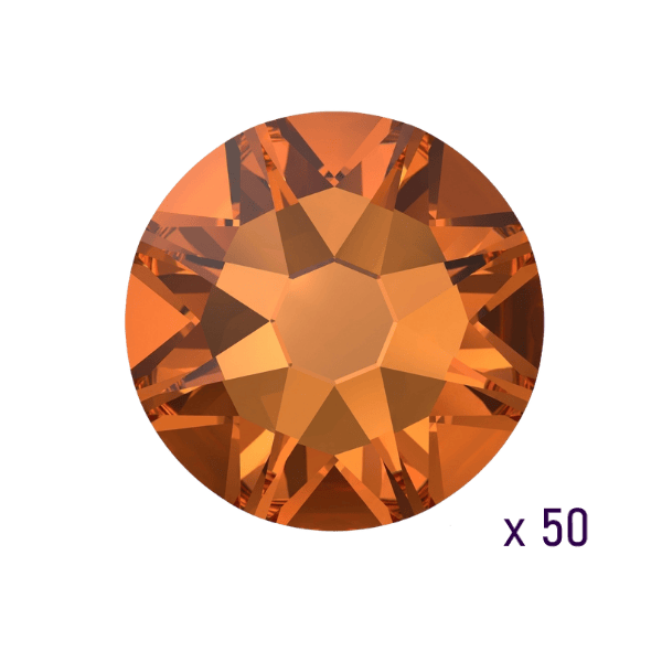 Strass dentaire Swarovski Dark Orange (50 pièces)