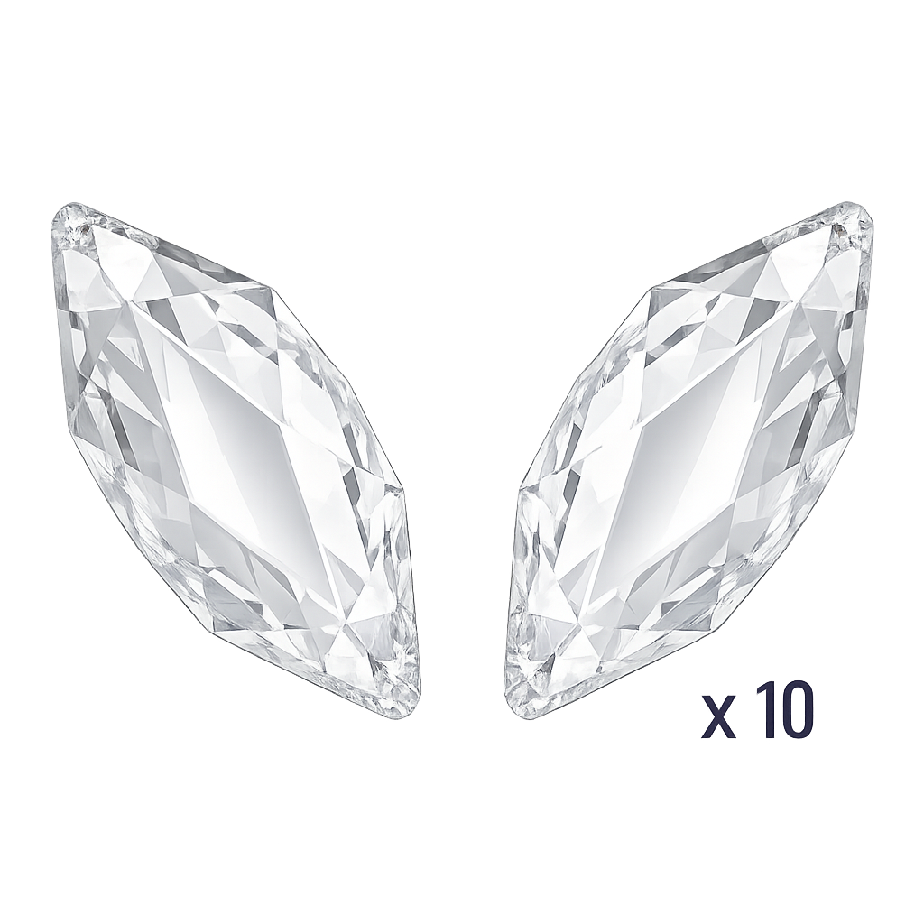 Strass dentaire Swarovski Marquise Cristal (10 pièces) — tooth gem