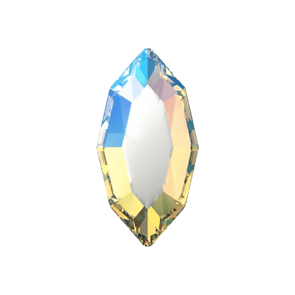 Strass dentaire Swarovski Navette Crystal Shimmer (10 pièces)