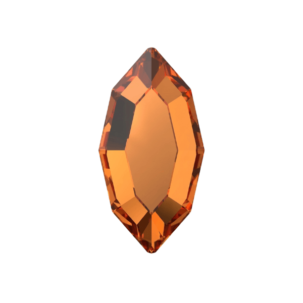 Strass dentaire Swarovski Navette Dark Orange (10 pièces)