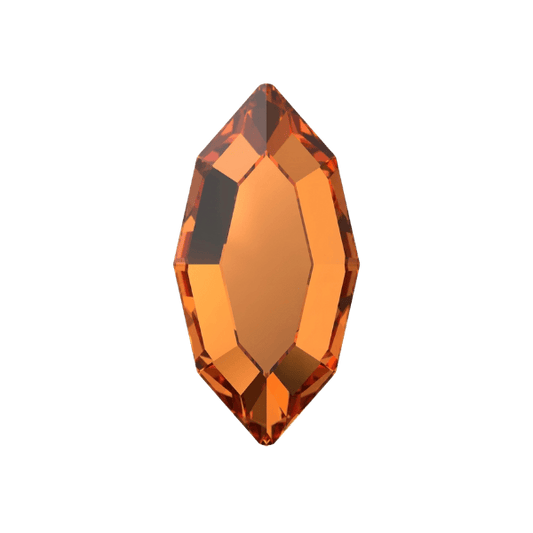 Strass dentaire Swarovski Navette Dark Orange (10 pièces)